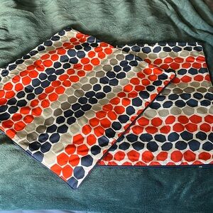 IKEA Flong Pillow Covers 20” x 20” Geometric Pattern
